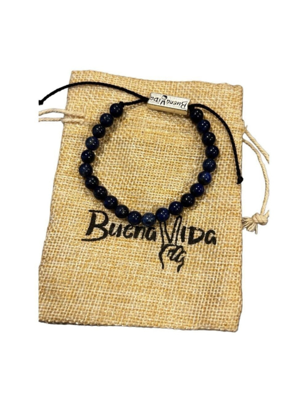 Beaded gemstone bracelet from the brand Buena Vida